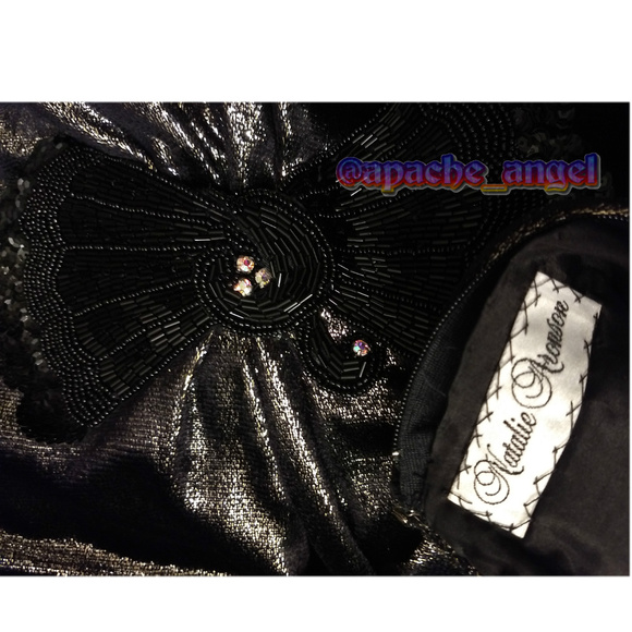 Vintage Evening Dress Natalie Aronson Sz 14/16 - Picture 4 of 8